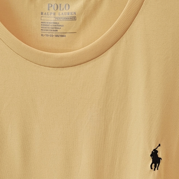 Polo Ralph Lauren Other - Polo Ralph Lauren Performance Yellow Tee Sz XL